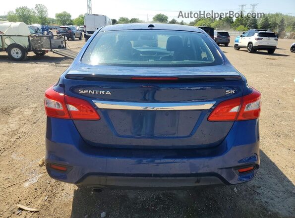 3N1AB7APXGY232546 2016 NISSAN SENTRA Blue Вид ззаду