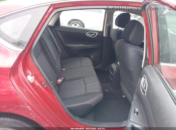 3N1AB7APXGY316804 2016 NISSAN SENTRA Burgundy Vista de la etiqueta del VIN