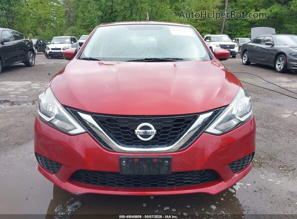 3N1AB7APXGY316804 2016 NISSAN SENTRA Burgundy Vista del cuadro de instrumentos
