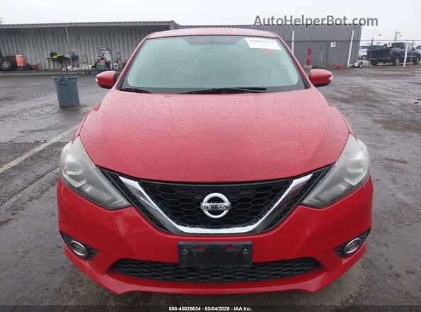 3N1AB7APXGY326989 2016 NISSAN SENTRA Red უკანა სალონის ხედი