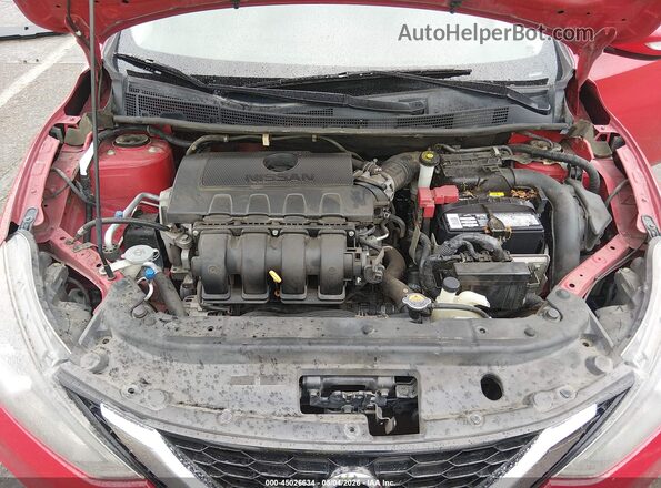 3N1AB7APXGY326989 2016 NISSAN SENTRA Red უკანა ხედი