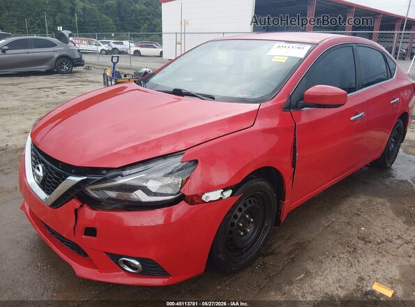 3N1AB7APXHL655643 2017 NISSAN SENTRA Red Передня ліва чверть