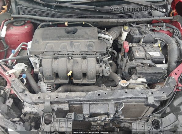 3N1AB7APXHL655643 2017 NISSAN SENTRA Red Вид ззаду