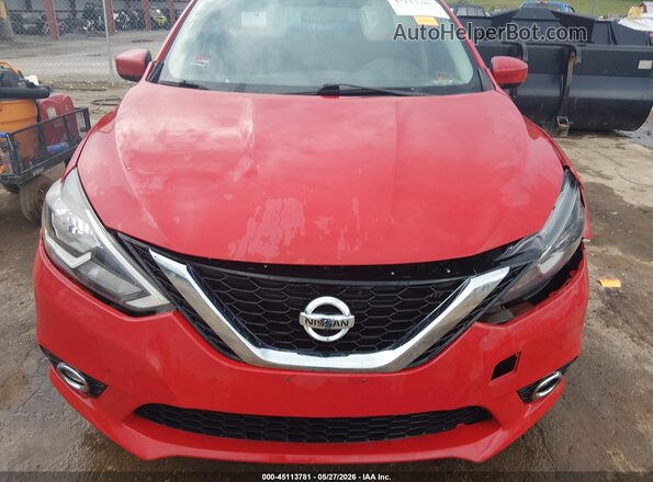 3N1AB7APXHL655643 2017 NISSAN SENTRA Red Вид щитка приладів