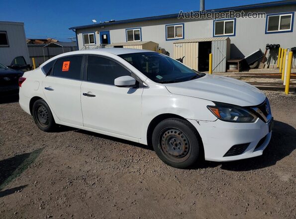 3N1AB7APXHY286589 2017 NISSAN SENTRA Белый Передняя правая четверть