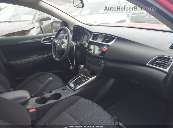3N1AB7APXHY290996 2017 NISSAN SENTRA Red წინა სალონის ხედი