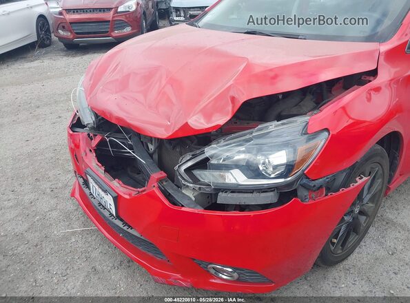 3N1AB7APXHY290996 2017 NISSAN SENTRA Red ხელსაწყოთა პანელის ხედი