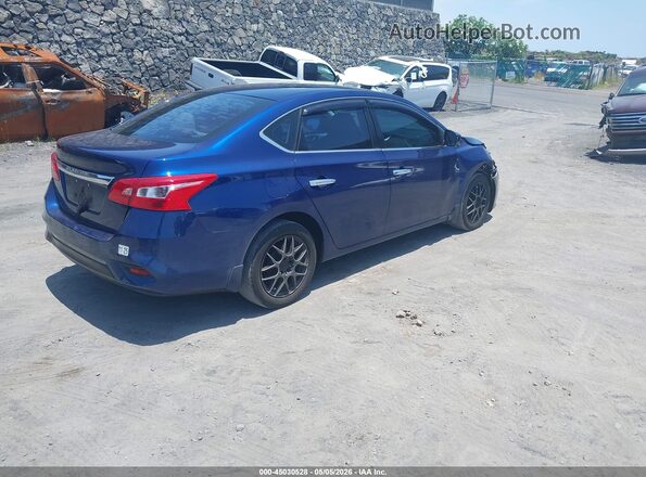 3N1AB7APXHY348041 2017 NISSAN SENTRA Синий Задняя правая четверть