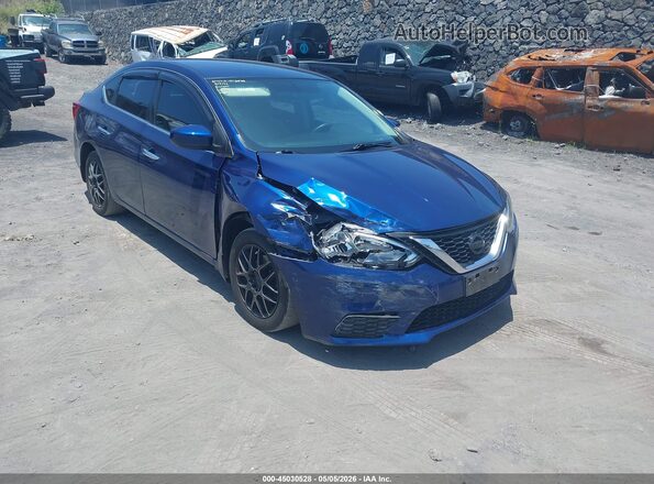 3N1AB7APXHY348041 2017 NISSAN SENTRA Синий Вид спереди