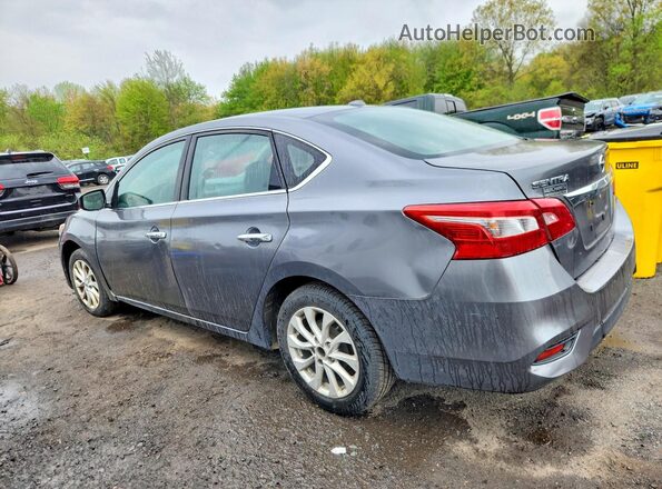 3N1AB7APXJL641795 2018 NISSAN SENTRA Gray Trasero izquierdo
