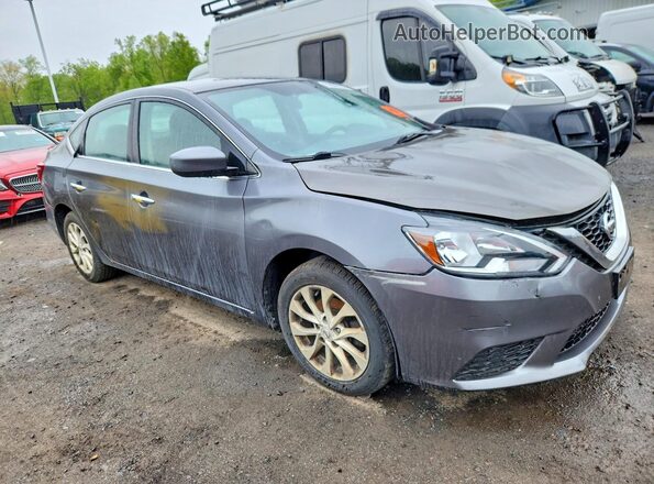 3N1AB7APXJL641795 2018 NISSAN SENTRA Gray Delantero derecho