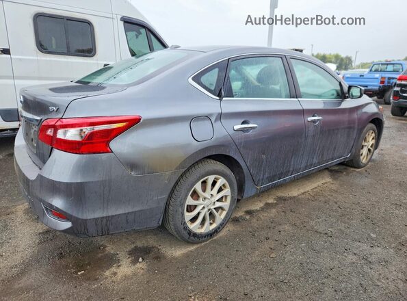 3N1AB7APXJL641795 2018 NISSAN SENTRA Gray Trasero derecho