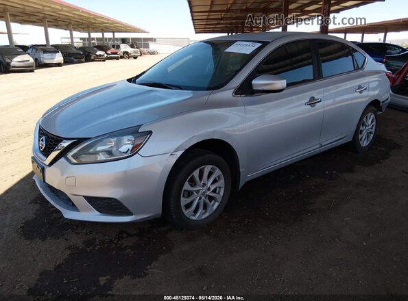 3N1AB7APXJY230920 2018 NISSAN SENTRA Silver Przód lewy