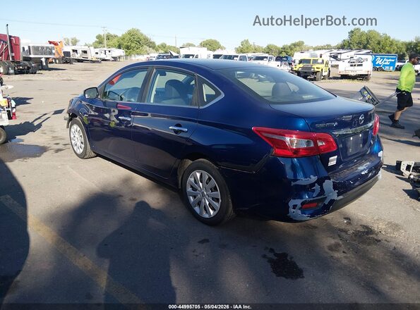 3N1AB7APXJY248205 2018 NISSAN SENTRA Blue Задня ліва чверть
