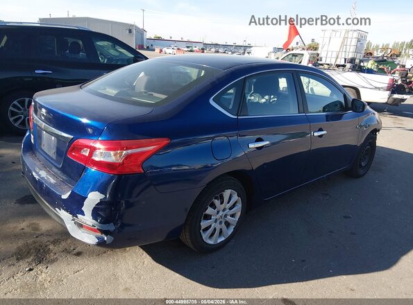 3N1AB7APXJY248205 2018 NISSAN SENTRA Blue Задня права чверть
