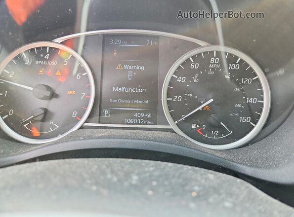 3N1AB7APXJY256952 2018 NISSAN SENTRA Gray Instrument cluster view