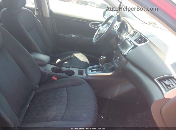 3N1AB7APXKL604764 2019 NISSAN SENTRA Red Vista interior delantera