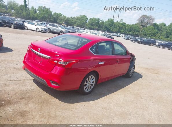 3N1AB7APXKL604764 2019 NISSAN SENTRA Red Trasero derecho