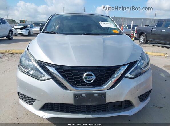 3N1AB7APXKY218414 2019 NISSAN SENTRA Серебряный Вид щитка приборов