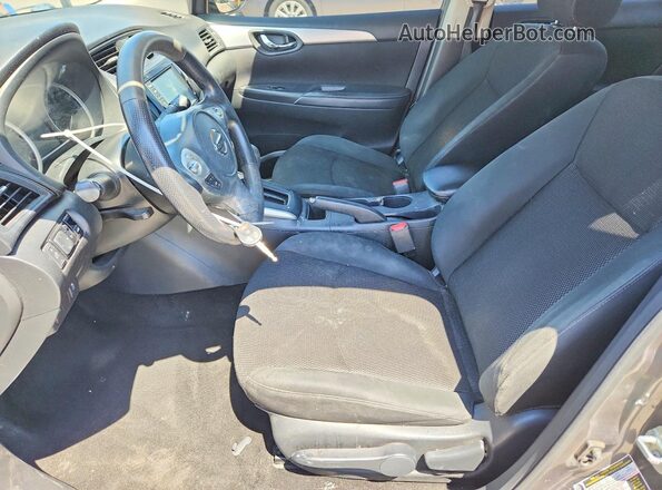 3N1AB7APXKY232975 2019 NISSAN SENTRA Gray წინა სალონის ხედი
