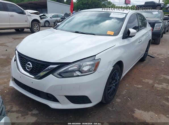 3N1AB7APXKY244060 2019 NISSAN SENTRA White Передня ліва чверть