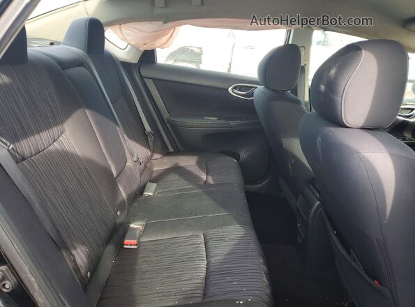 3N1AB7APXKY244527 2019 NISSAN SENTRA Black Widok tylnych siedzeń