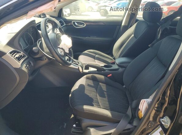 3N1AB7APXKY244527 2019 NISSAN SENTRA Black Widok wnętrza z przodu