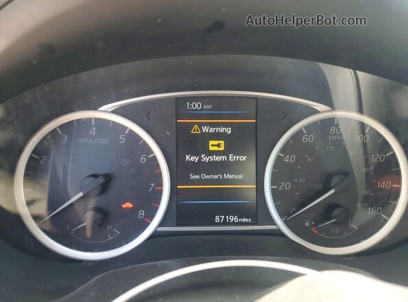 3N1AB7APXKY244527 2019 NISSAN SENTRA Black Widok zestawu wskaźników