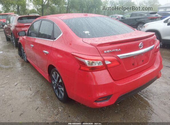 3N1AB7APXKY255558 2019 NISSAN SENTRA Red Trasero izquierdo