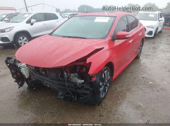 3N1AB7APXKY255558 2019 NISSAN SENTRA Red Vista tres cuartos delantera izquierda