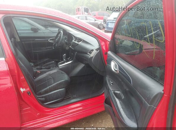 3N1AB7APXKY255558 2019 NISSAN SENTRA Red Vista interior delantera