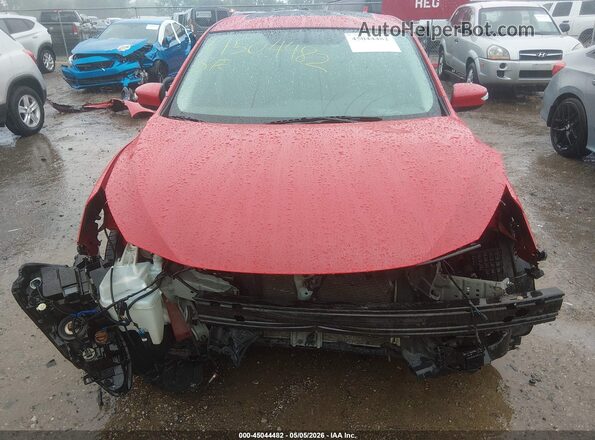 3N1AB7APXKY255558 2019 NISSAN SENTRA Red Vista del cuadro de instrumentos
