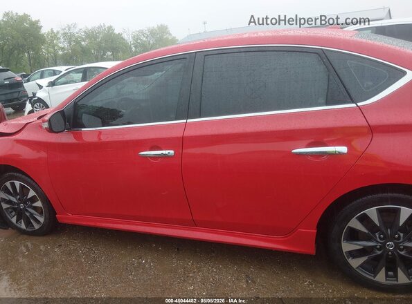 3N1AB7APXKY255558 2019 NISSAN SENTRA Red Vista interior de 360 grados