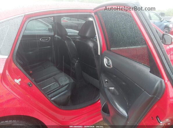 3N1AB7APXKY255558 2019 NISSAN SENTRA Red Vista de la etiqueta del VIN