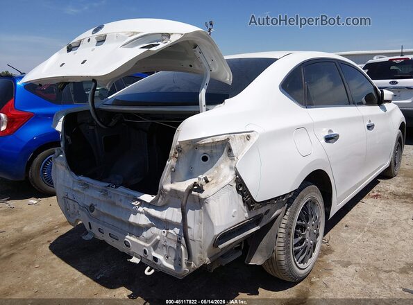 3N1AB7APXKY309716 2019 NISSAN SENTRA White Задня права чверть