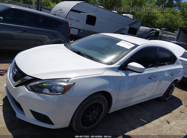 3N1AB7APXKY309716 2019 NISSAN SENTRA White 