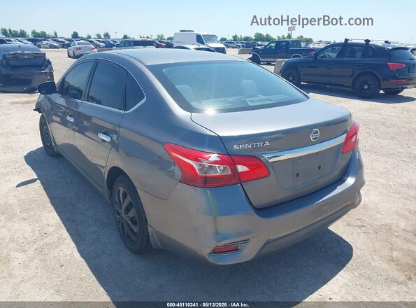 3N1AB7APXKY325883 2019 NISSAN SENTRA Серый Задняя левая четверть