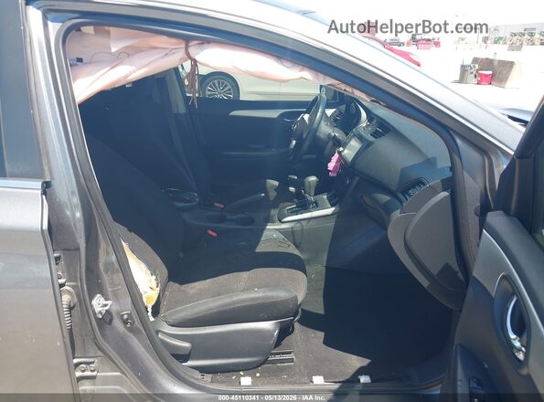 3N1AB7APXKY325883 2019 NISSAN SENTRA Серый Вид салона спереди