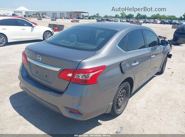 3N1AB7APXKY325883 2019 NISSAN SENTRA Серый Задняя правая четверть