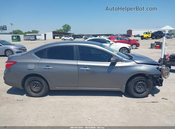 3N1AB7APXKY325883 2019 NISSAN SENTRA Серый Вид задней части салона
