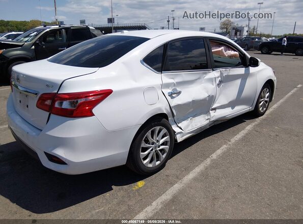 3N1AB7APXKY348290 2019 NISSAN SENTRA White Trasero derecho