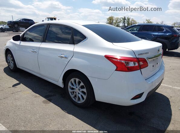 3N1AB7APXKY348290 2019 NISSAN SENTRA White Trasero izquierdo