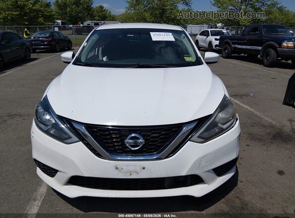 3N1AB7APXKY348290 2019 NISSAN SENTRA White Vista del cuadro de instrumentos