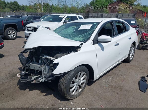 3N1AB7APXKY426938 2019 NISSAN SENTRA White Передня ліва чверть