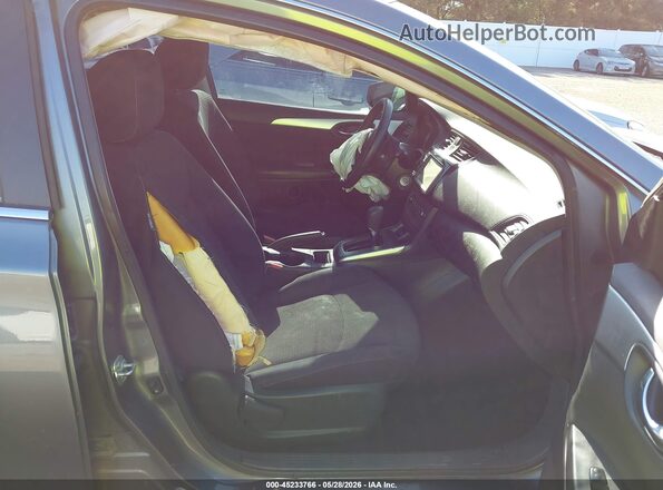 3N1AB7APXKY433548 2019 NISSAN SENTRA Gray წინა სალონის ხედი