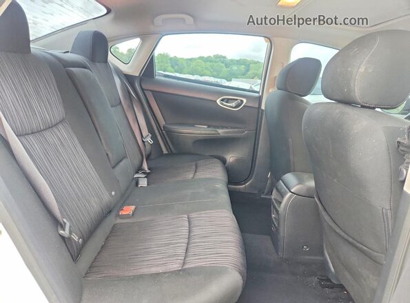 3N1AB7APXKY433744 2019 NISSAN SENTRA White Вид задніх сидінь