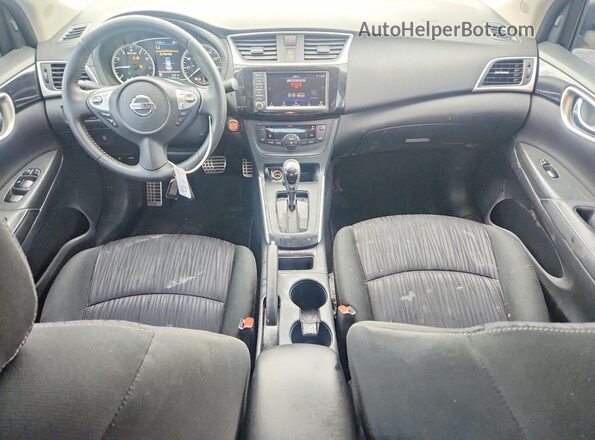 3N1AB7APXKY433744 2019 NISSAN SENTRA White Вид панелі приладів