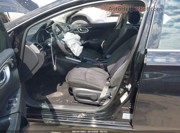 3N1AB7APXKY438636 2019 NISSAN SENTRA Black Front interior view