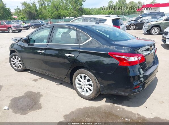 3N1AB7APXKY438636 2019 NISSAN SENTRA Black Rear left
