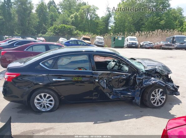3N1AB7APXKY438636 2019 NISSAN SENTRA Black 360 interior view
